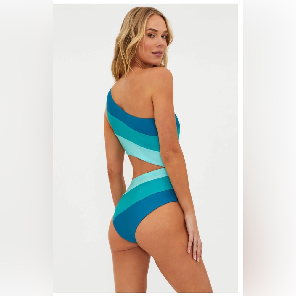 Beach Riot Joyce One Piece Cosmic Colorblock, Large, $168 - Picture 3 of 10